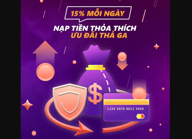 khuyến mãi vegas79 nạp tiền tặng 15% mỗi ngày